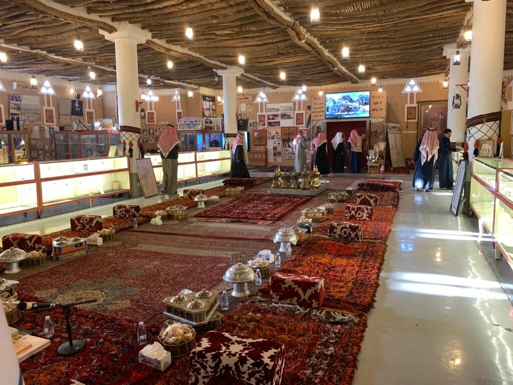 Budget Itinerary for Saudi Arabia.  The main hall of the Al Oqiylat Museum.