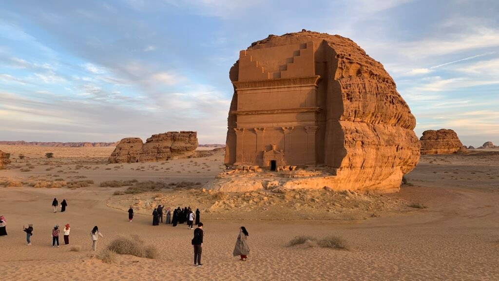 Budget Itinerary for Saudi Arabia.  Unfinished tomb at Hegra