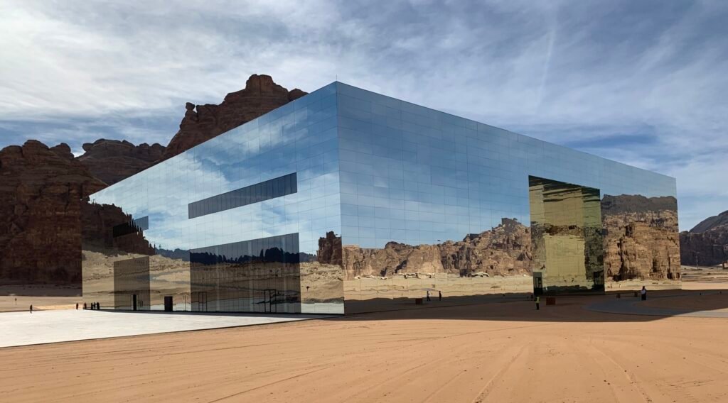 Budget Itinerary for Saudi Arabia.  Maraya, which literally means mirror in Arabic, is the world's largest mirrored building constructed at SAR1 Billion at the 41st GCC meeting