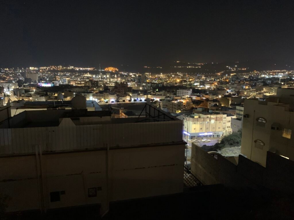 Night View of Abha from the Al Shamsan Castle Lookout.