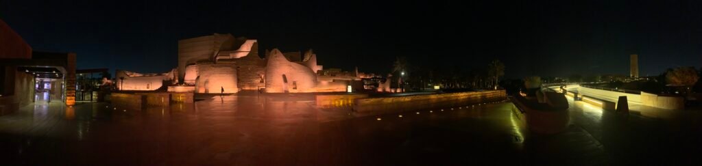 At Turaif at close towards midnight.