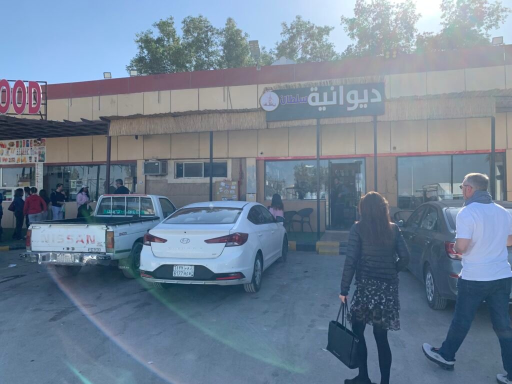 16days saudi arabia itinerary The supermarket and cam[ping store at Al Quiranah. More people in the early afternoon when I returned.