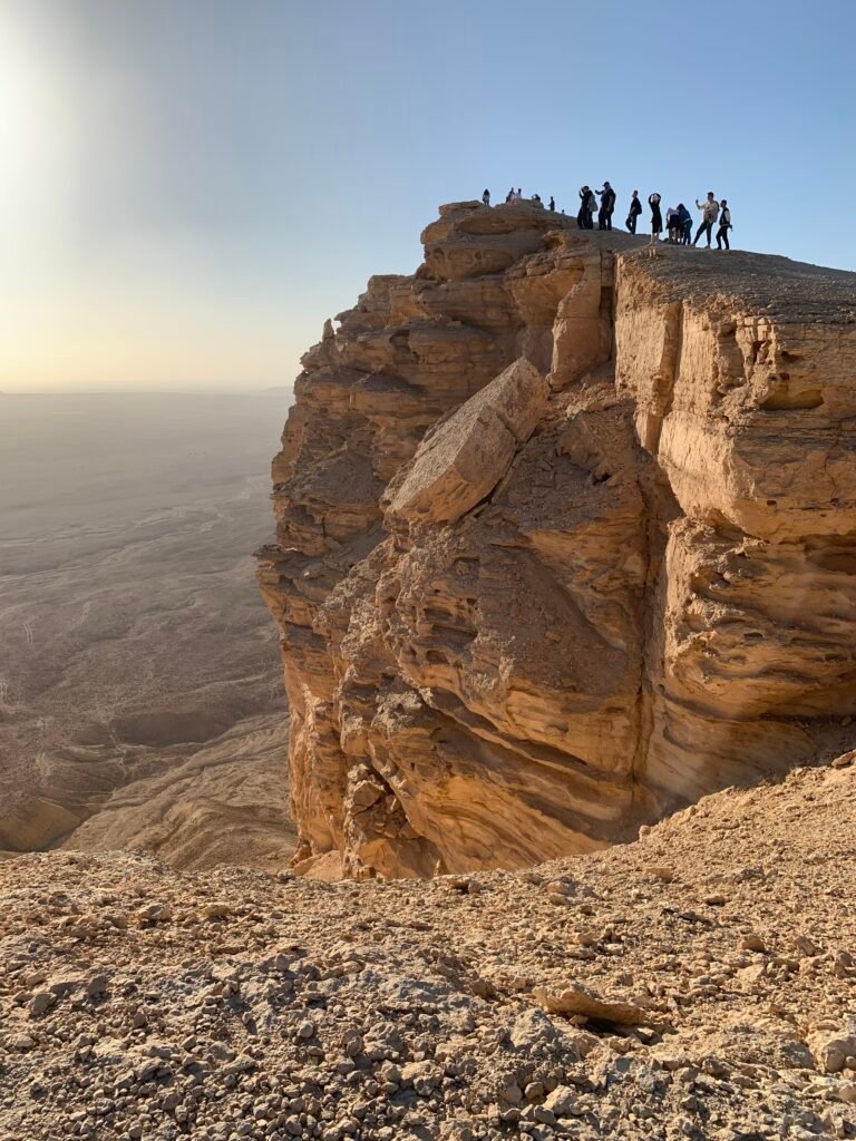 First of the cliffs at Edge of the World, near Riyadh in Saudi Arabia.