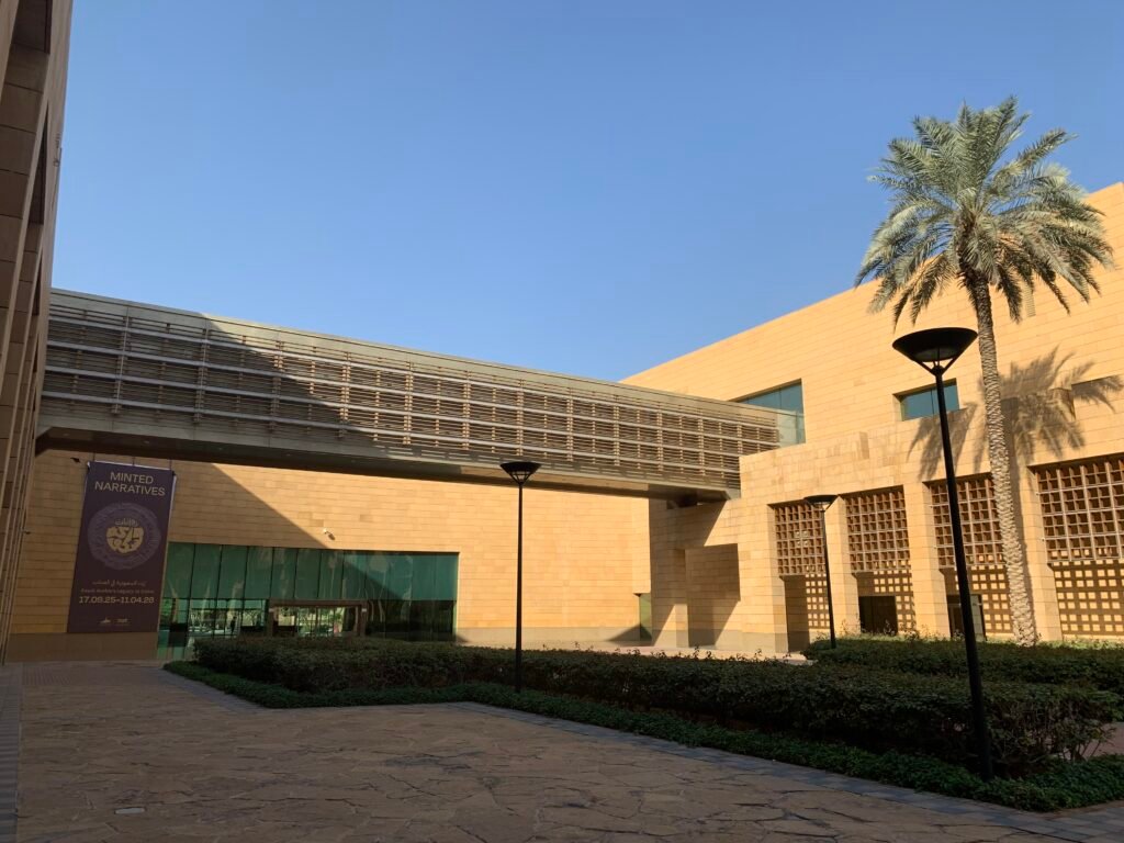 16Days Saudi Arabia Itinerary. The east Entrance of the National Museum, with the bridge running from one wing to the other. In the bridge is the story of Islam.