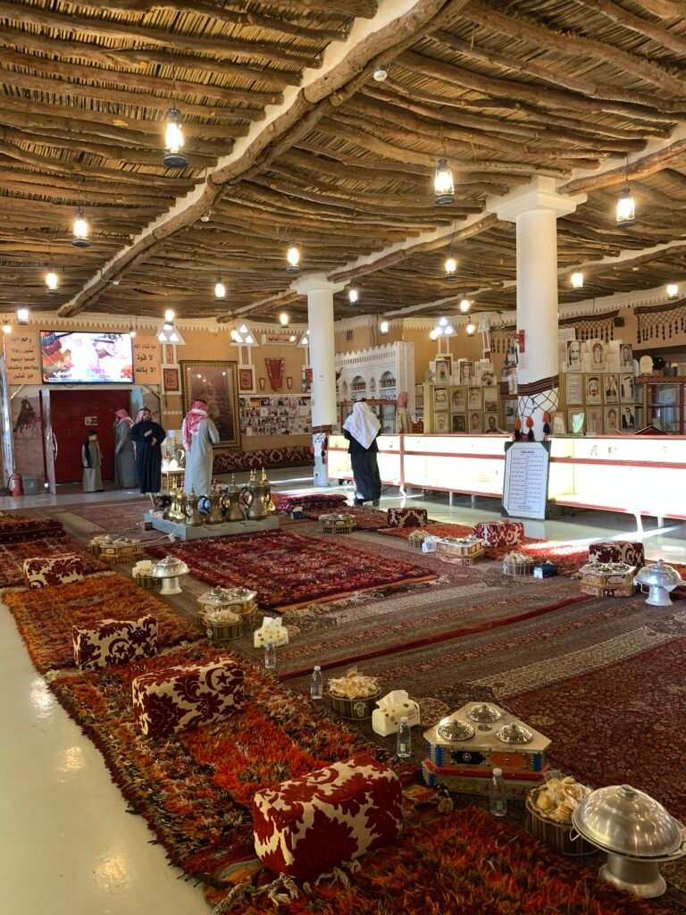 16days Saudi Arabia Itinerary. The Main Hall of Al Oqiylat Museum prepped for a VIP.