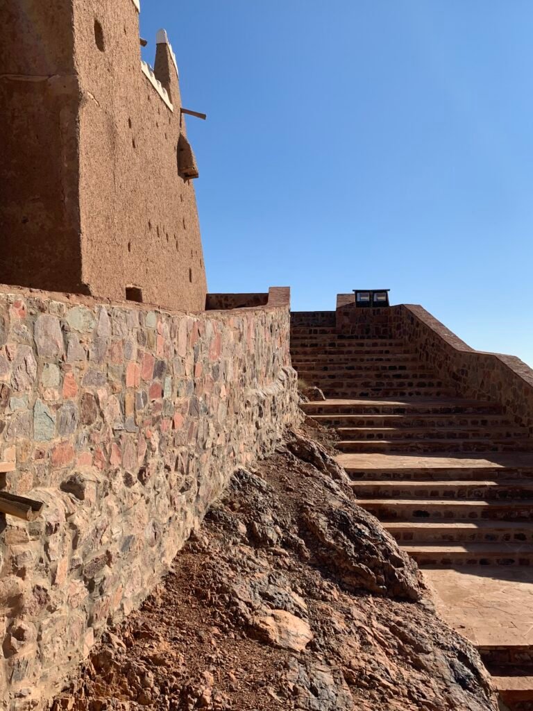 16days Saudi Arabia Itinerary. Some steps up the A'arif Fort in Hail Saudi Arabia