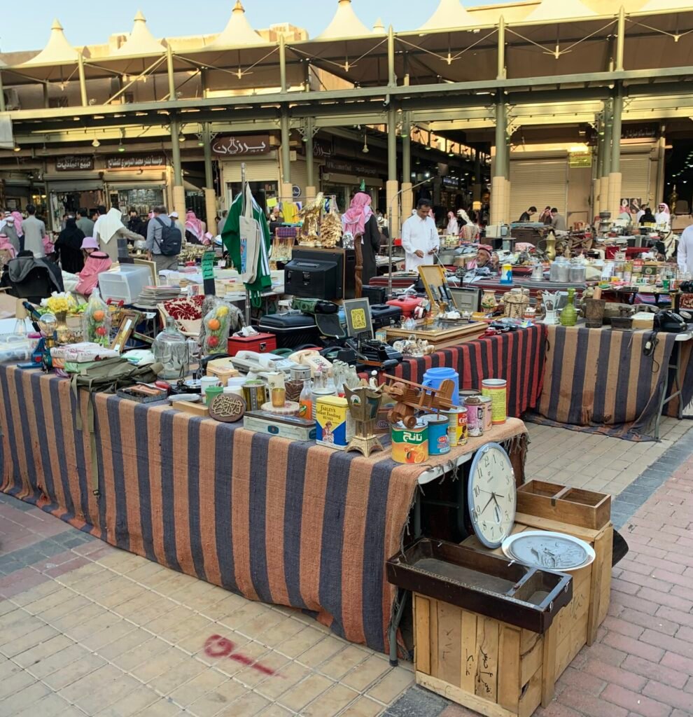 16Days Saudi Arabia Itinerary. The open air courtyard where auction takes place at Souk Al Zal, southwest of Al Masmak Fortress.