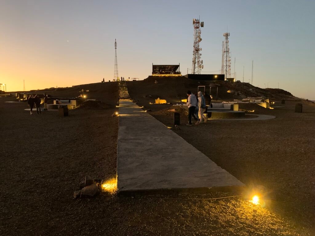 The services and things at and literally behind Harrat Viewpoint