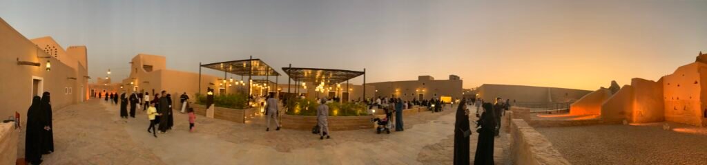 16Days Saudi Arabia Itinerary. At the clearing where the WA-cafe is at AT Turaif.