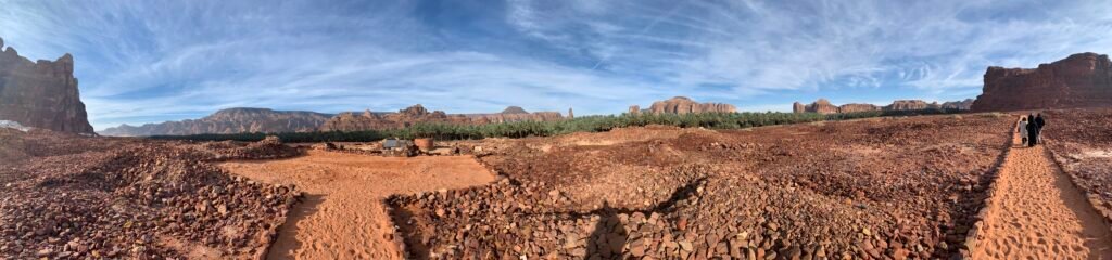 16days Saudi Arabia Itinerary. The path by the ruins at Dadan North in Al Ula