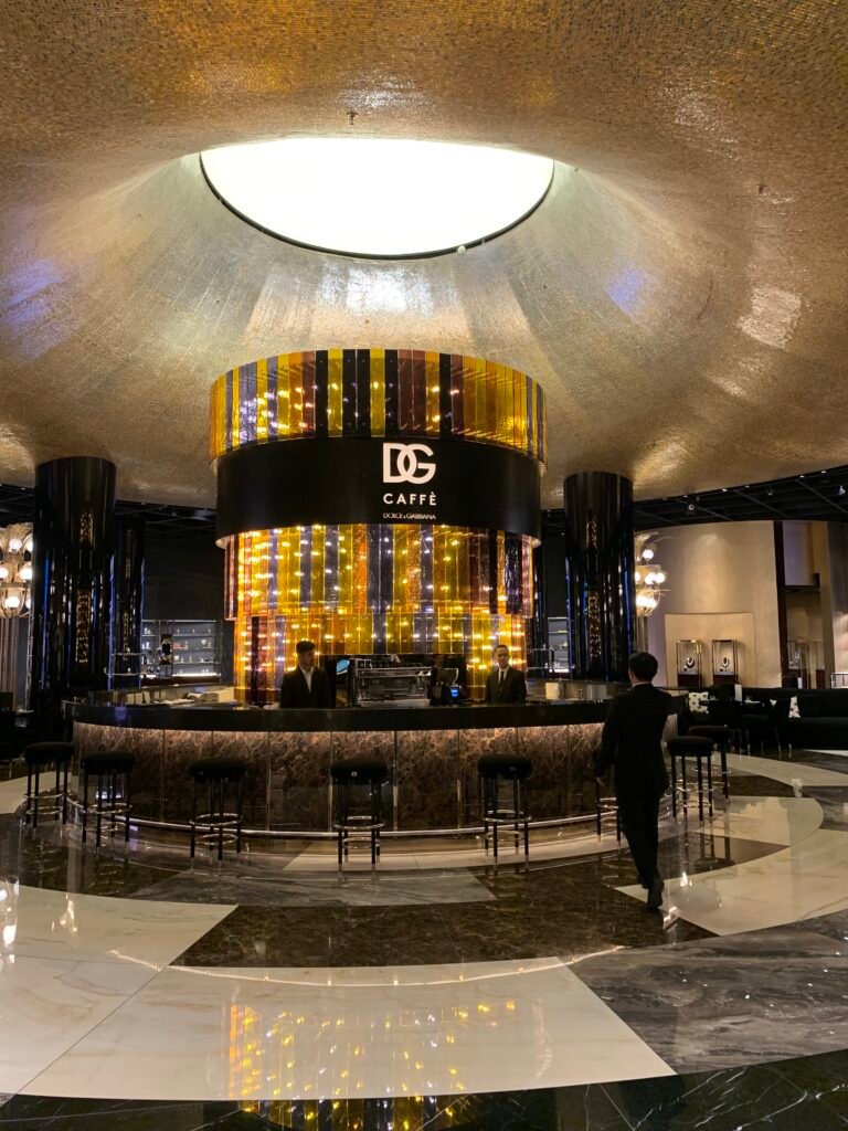 16Days Saudi Arabia Itinerary. The DG Cafe at the west end of Bujairi Terrace, in the Dolce & Gabbana boutique.