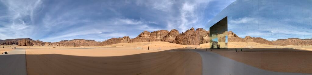 16days Saudi Arabia Itinerary. Maraya blends in with the desertscapes pretty well.