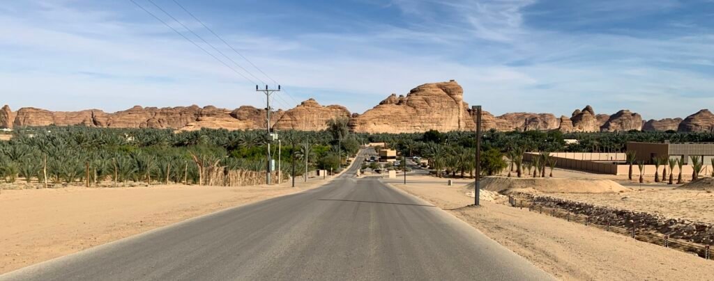 16days Saudi Arabia Itinerary. The Desertscapes near to the Maraya Access Checkpoint in Al Ula.