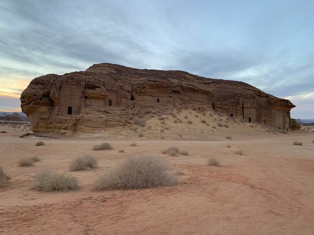 16days Saudi Arabia Itinerary. The tombs at Jabal AlAhmar at Hegra in Al Ula.