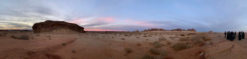 16days Saudi Arabia Itinerary. Panorama at Jabal AlAhmar at Hegra in Al Ula.