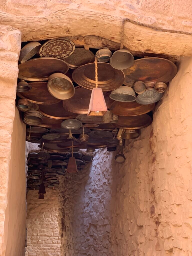 16days Saudi Arabia Itinerary. A distinctive part of the lane cutting through the old mud houses of Al Ula Old Town.