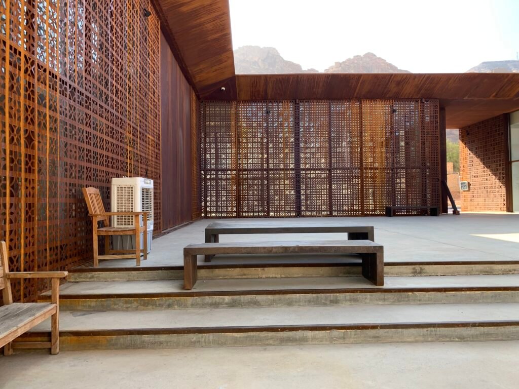 16days Saudi Arabia Itinerary. The Courtyard of Design Space Al Ula at Aljadidah.