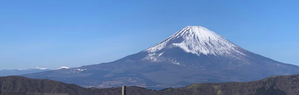 Japan Travel Ideas. View of Mount Fuji at Hakone.