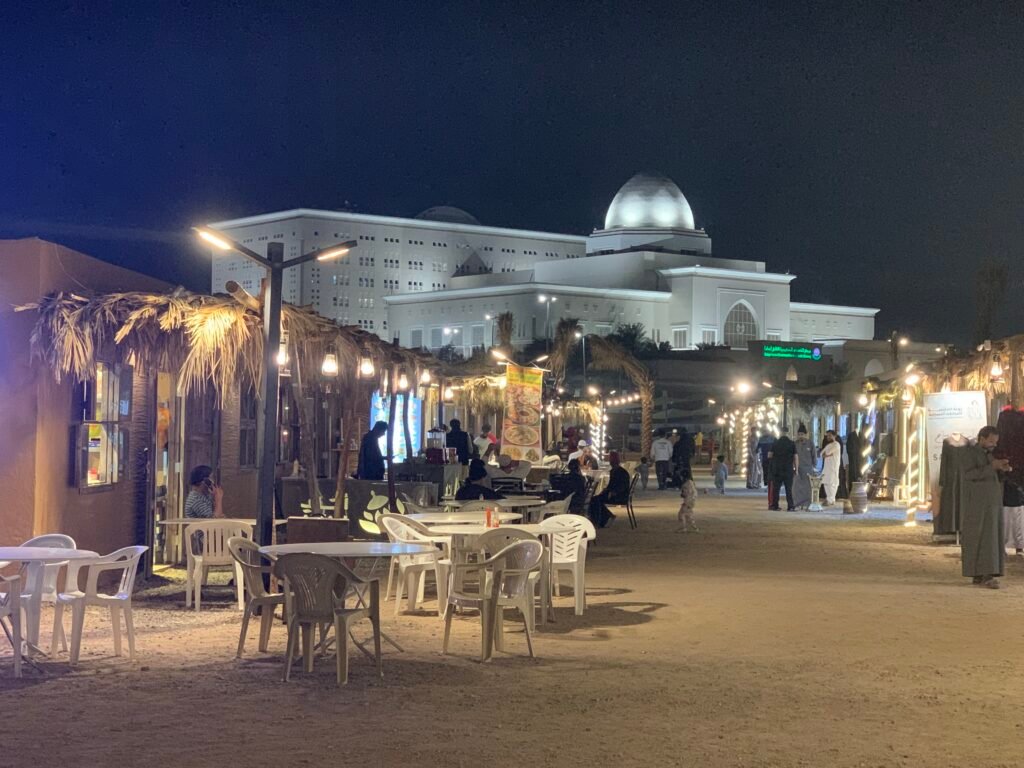 The part of Madinah after crossing the underpass from Masjid Al Nabawi to the Quba Walkway.