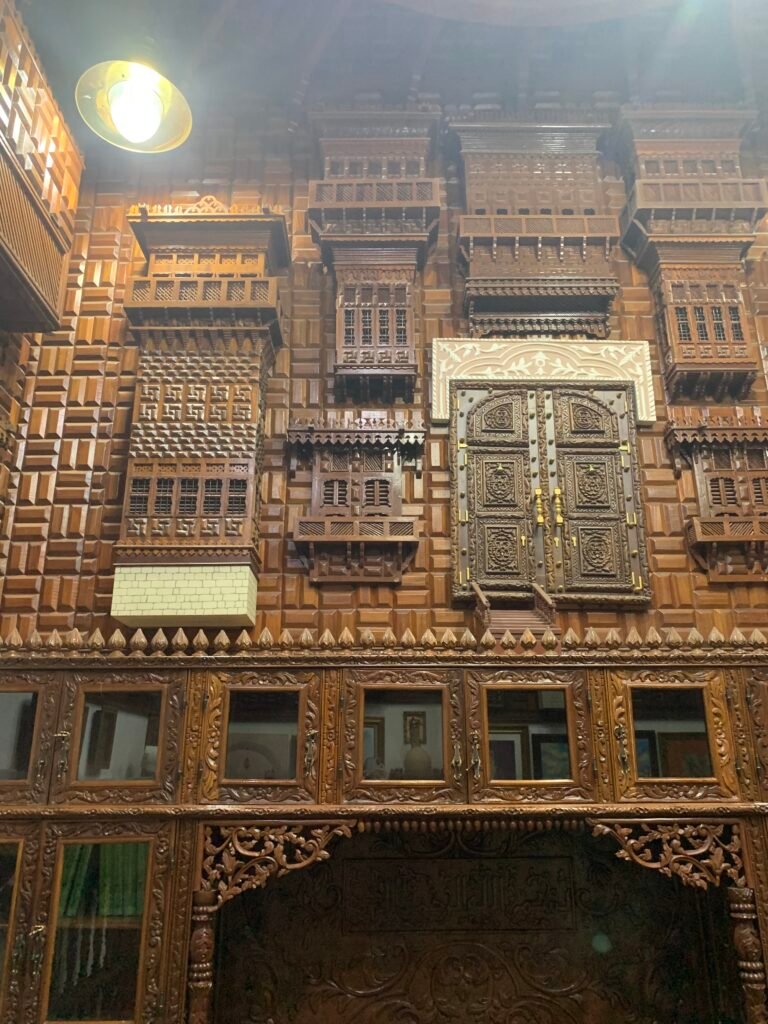One other room featuring a scale model of the balcony construction similar to that at the Al Balad district in Jeddah.