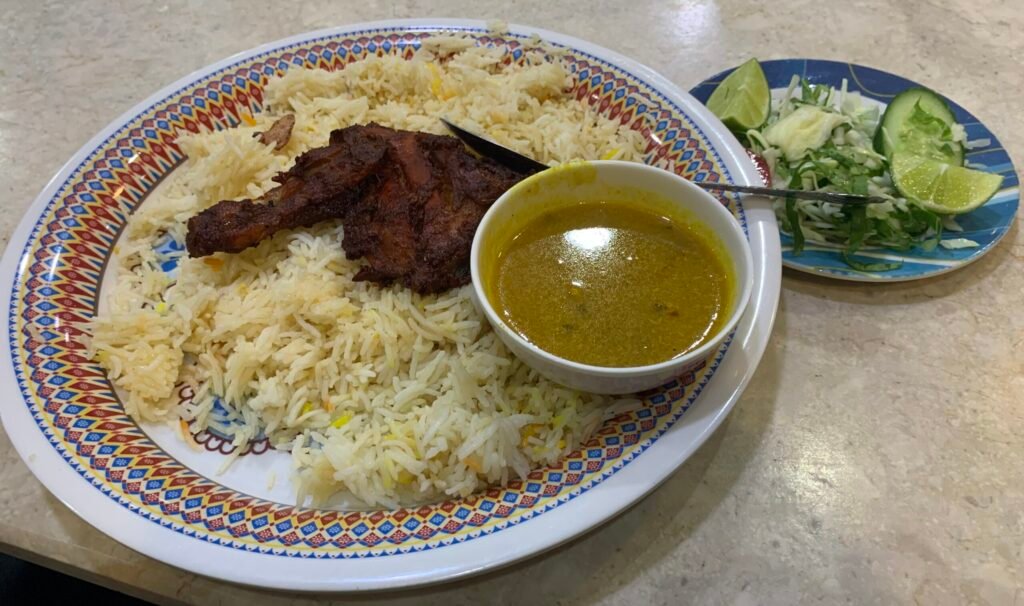 What I ate in Oman. Chicken Mandi for OMR 1.2