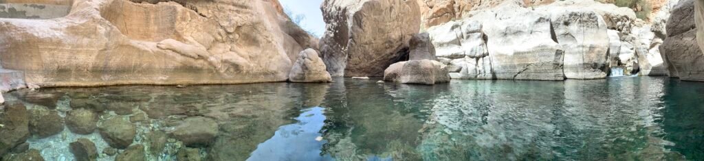 Serenity and calm at one of the secluded spots at Wadi Bani Khalid