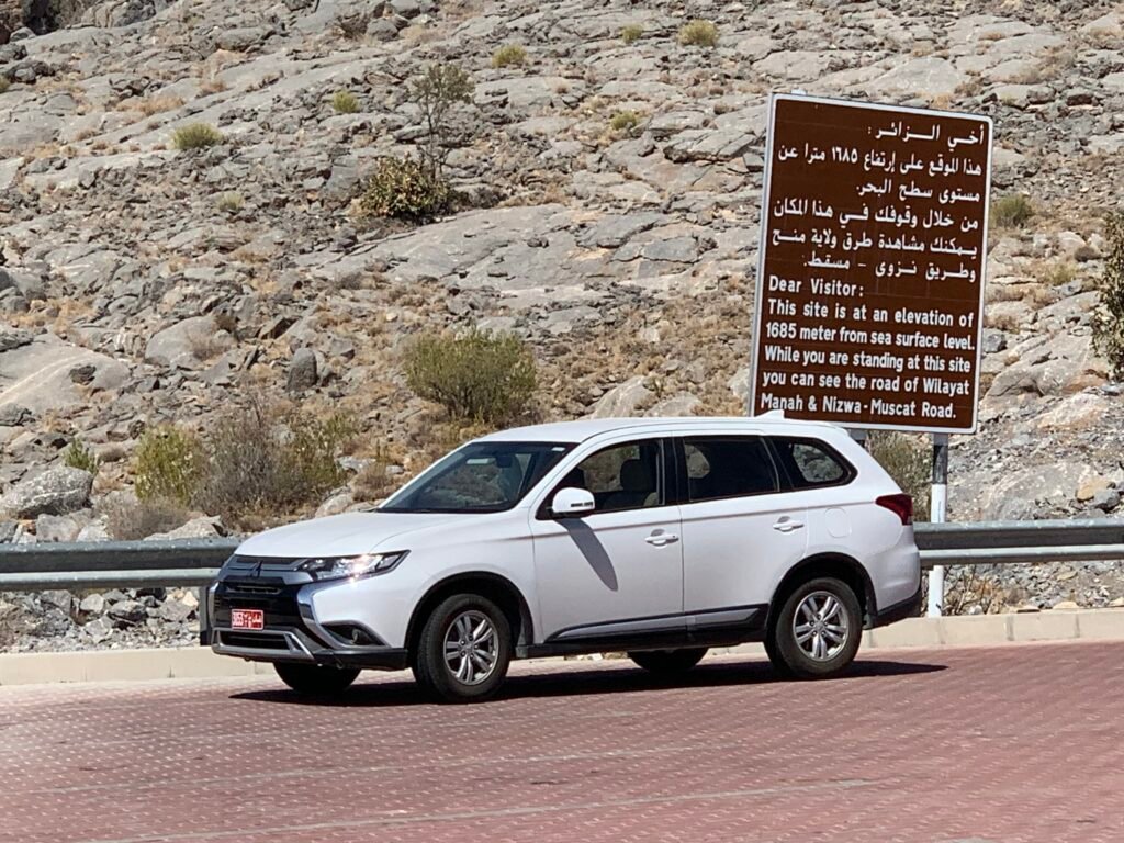 Mitsubishi Outlander at Jabal Akhdar