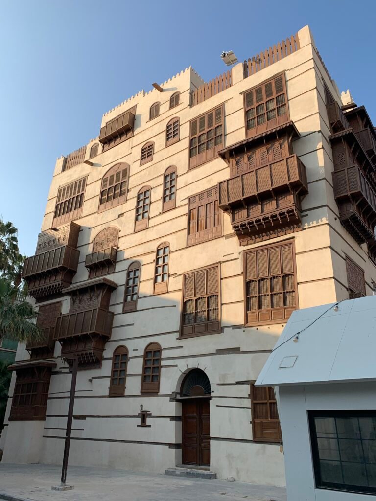 And I can just lie down on the sidewalk and stare at the ornate windows and balconies at the Al Balad district of Jeddah