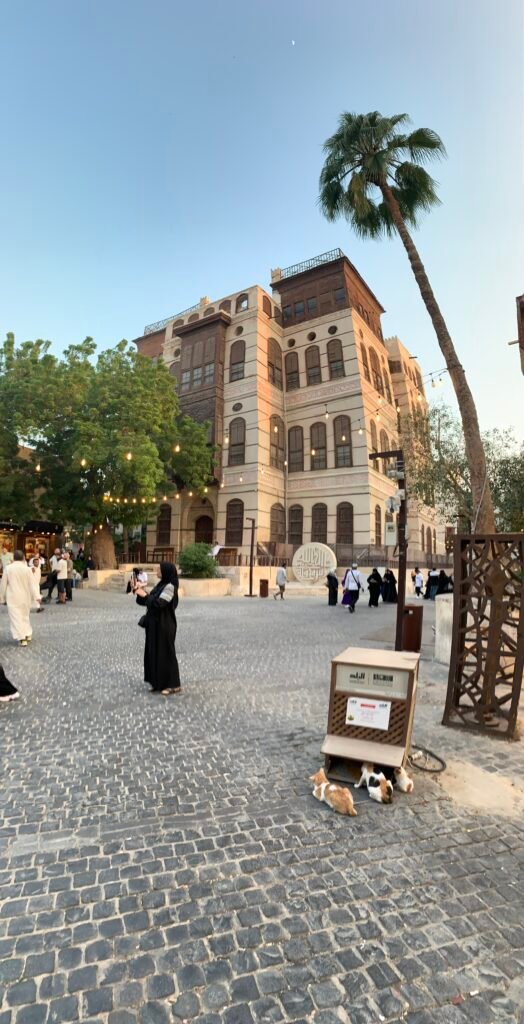At the plaza in front of the Bayt Nassif Museum which was closed when I was there. See the cat feeder station right at the plaza? There are many more cat feeder stations to ensure all cats are well fed.