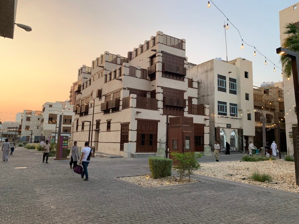 Budget Itinerary for Saudi Arabia.  Sunset at Al Balad district in Jeddah