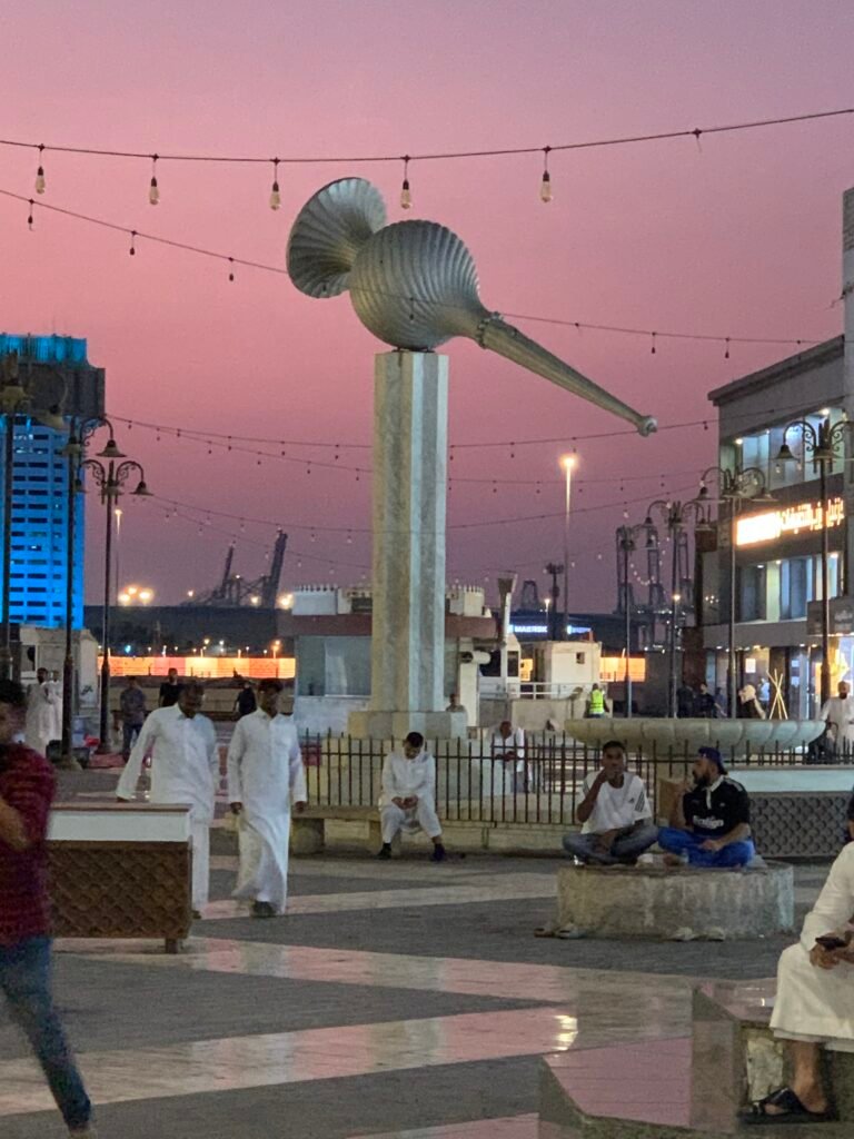 Sculpture at the plaza near to the Faisaliyah Shopping Centre