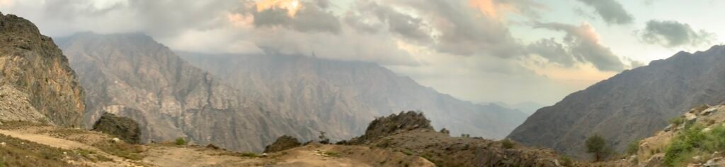 Mountain Views along the drive down to Thee Ain from Al Bahah.