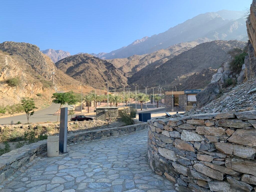 The Visitors Centre at near the car park at Thee AIn Heritage Village.