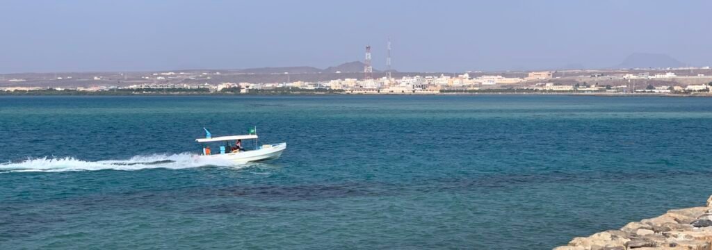 View of the coastline from Al Birk Viewpoint