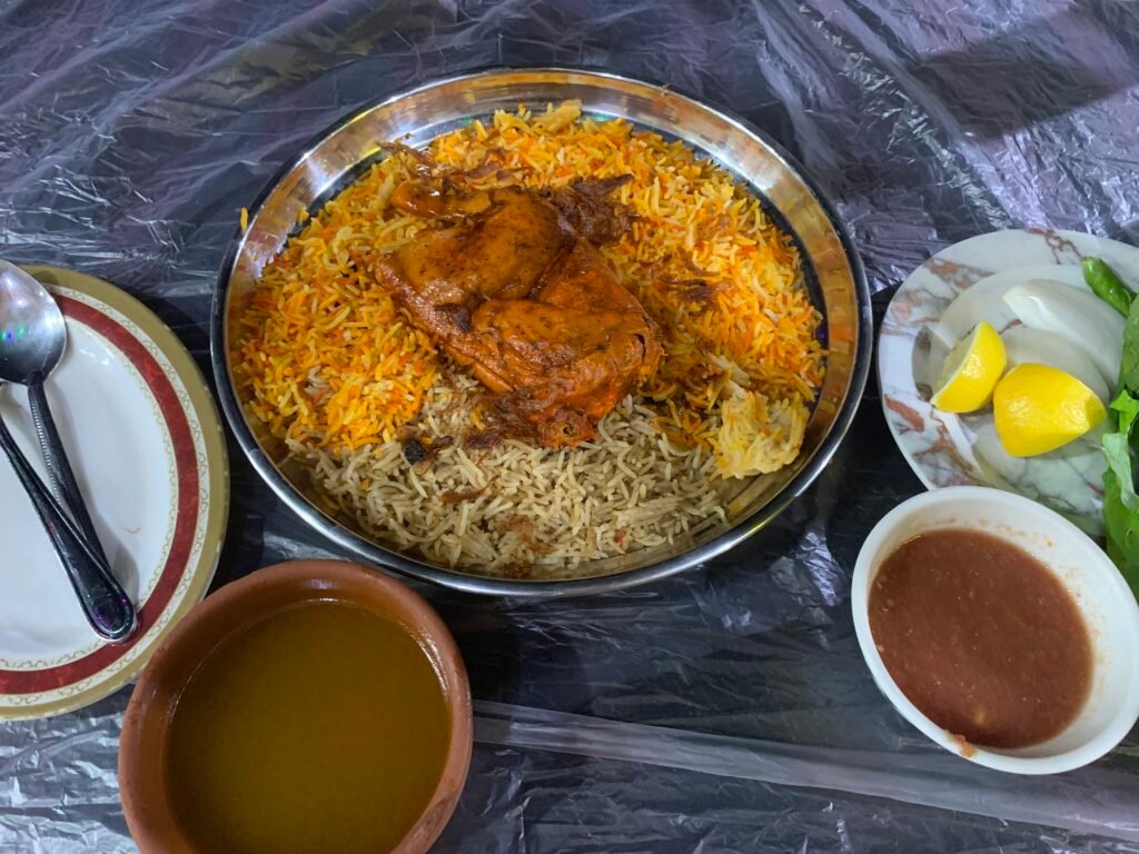 OMR1.6 Half a tender chicken with Rice. Chicken was indeed the most tender of all that I have had and all chicken should be made this way without charring.