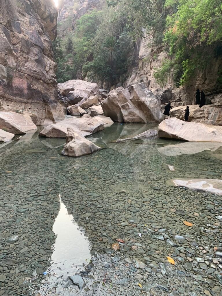 Finally reached the shallow pools after about 20 to 30mins of walking.
