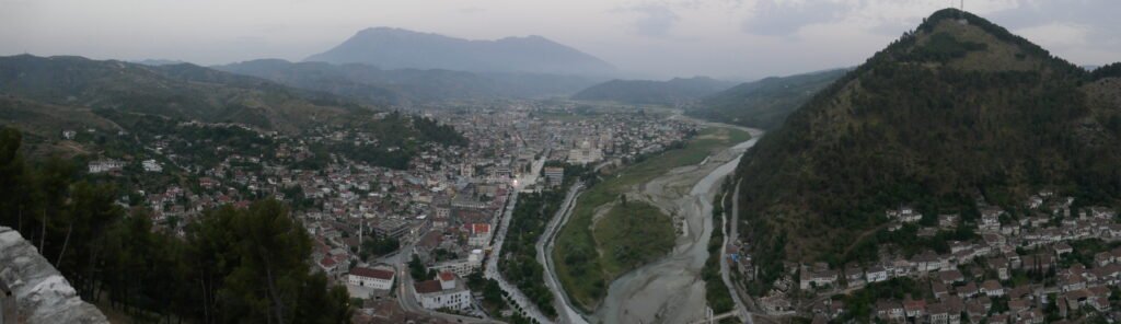 View from Berat Castle down south.
