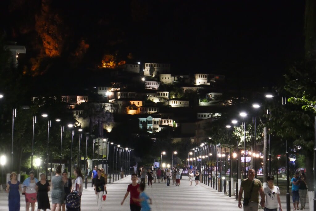 View of Old Town from Bulevardi Republika