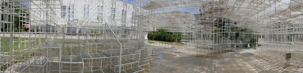 Republic of Albania. The 2013 Serpentine Pavilion by Sou Fujimoto in Tirana